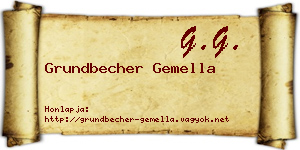 Grundbecher Gemella névjegykártya